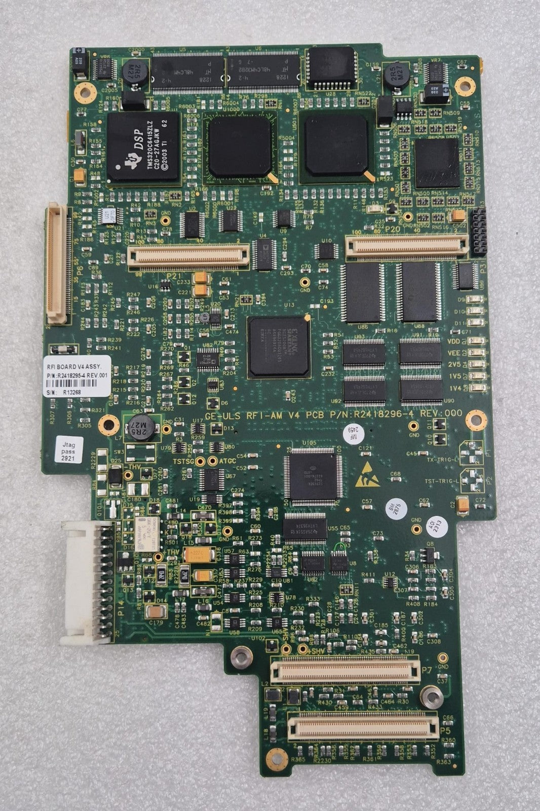 GE Healthcare Vivid S5 RFI-AM ultrasound board R2418295 for diagnostic imaging system electronics