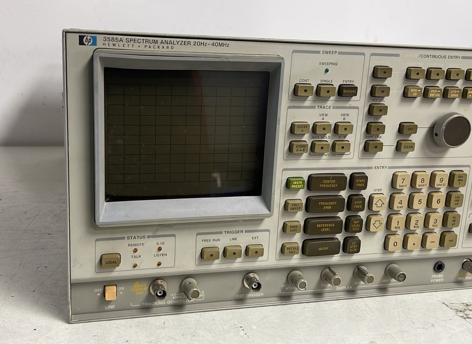 HP / Agilent 3585A Spectrum Analyzer 20Hz-40MHz **AS IS