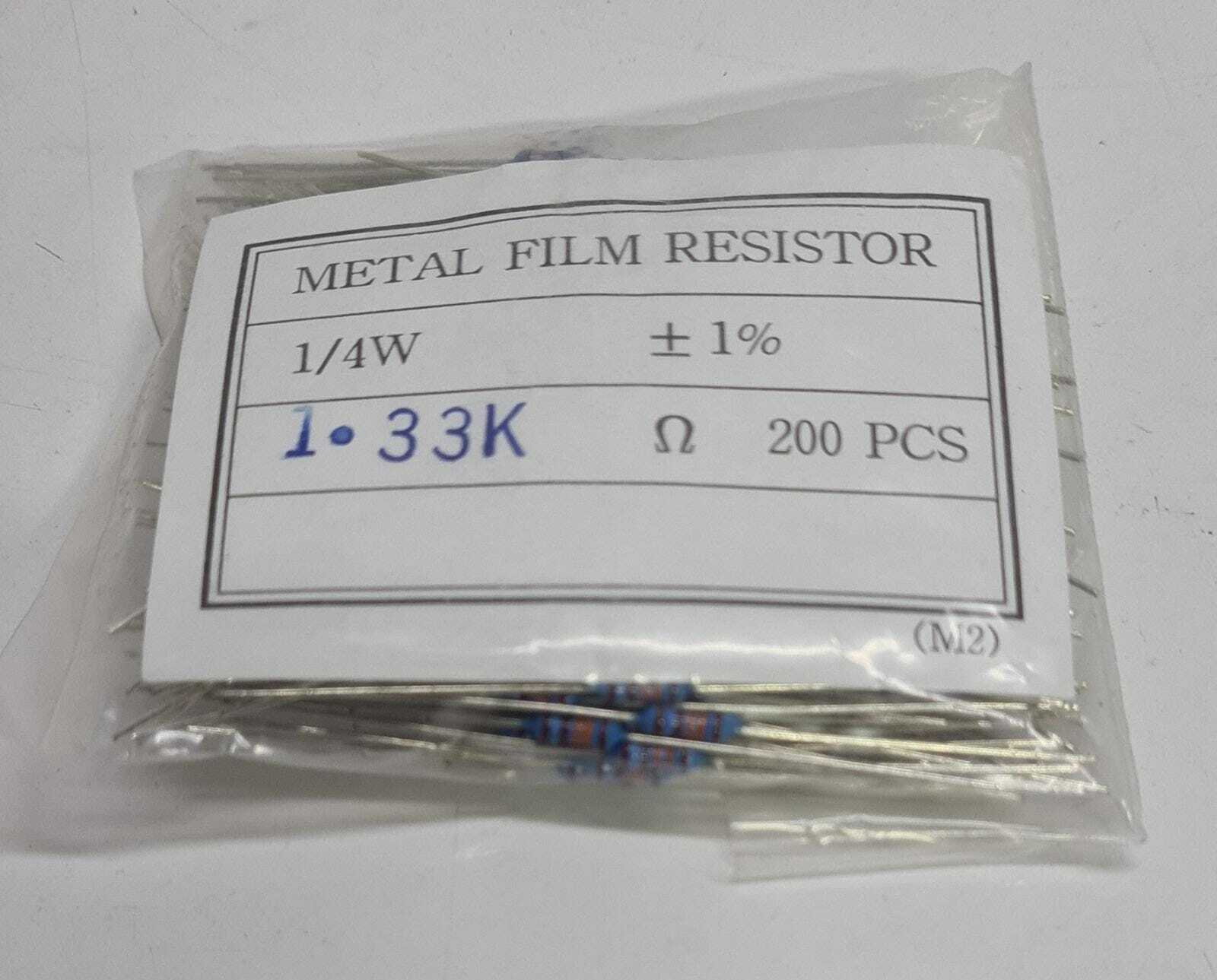 [LOT OF 4400] YAGEO MFR-25FBF52-1K33 1/4W 1% AXIAL METAL FILM RESISTORS