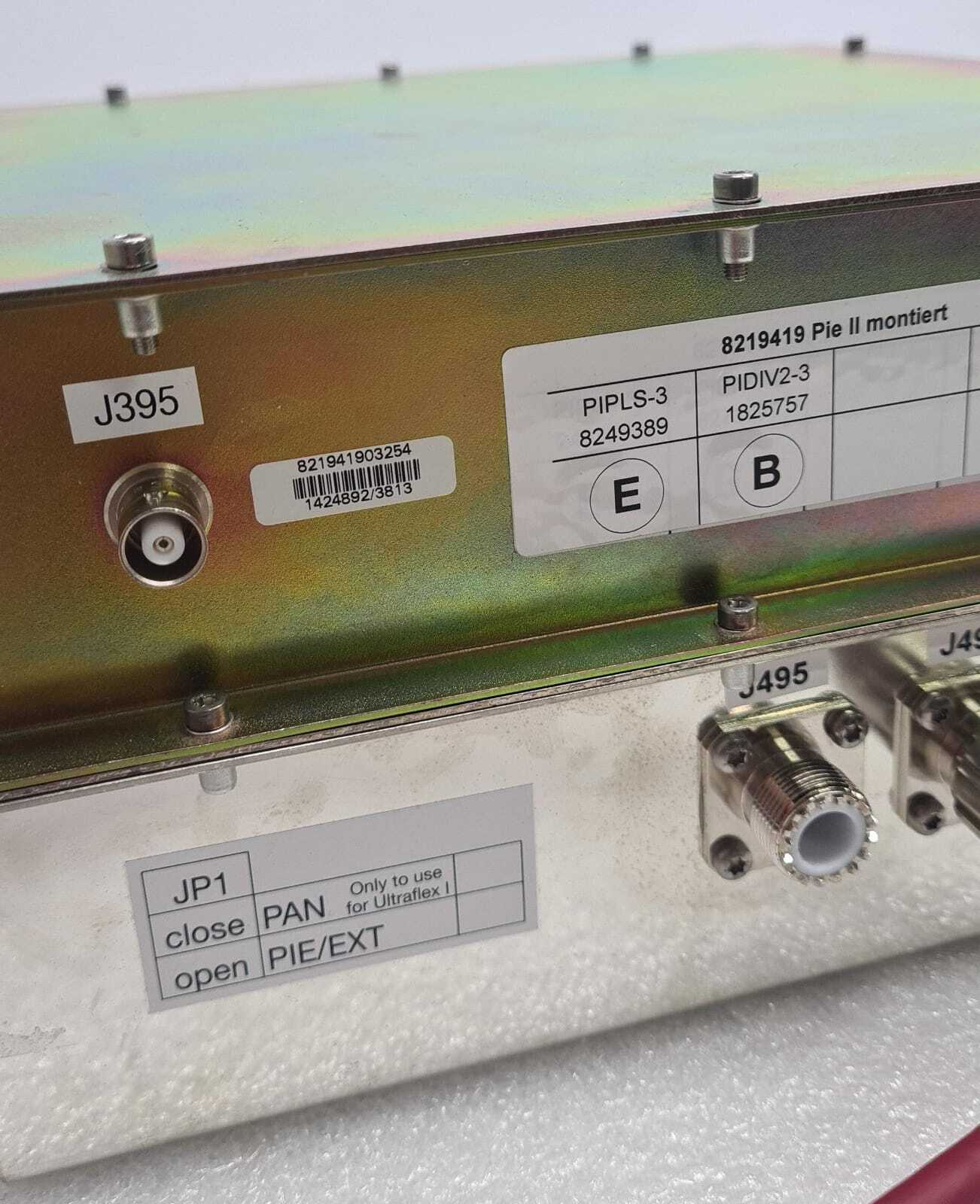 Bruker 8219419 spectrometer module connector and labeling detail