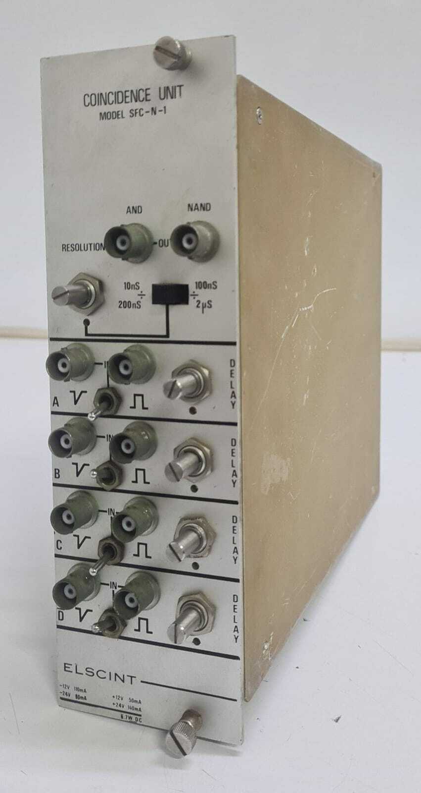 ELSCINT COINCIDENCE UNIT SFC-N-1 Control Module