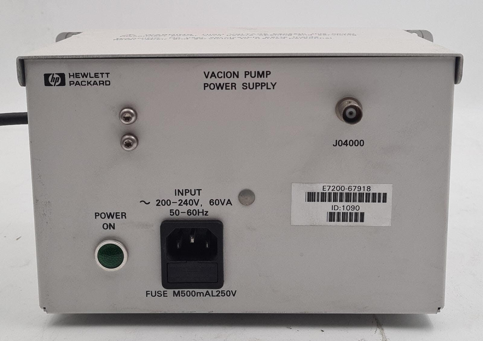 HP Hewlett Packard VACION PUMP POWER SUPPLY E7200-67918 5DX X-RAY POWER