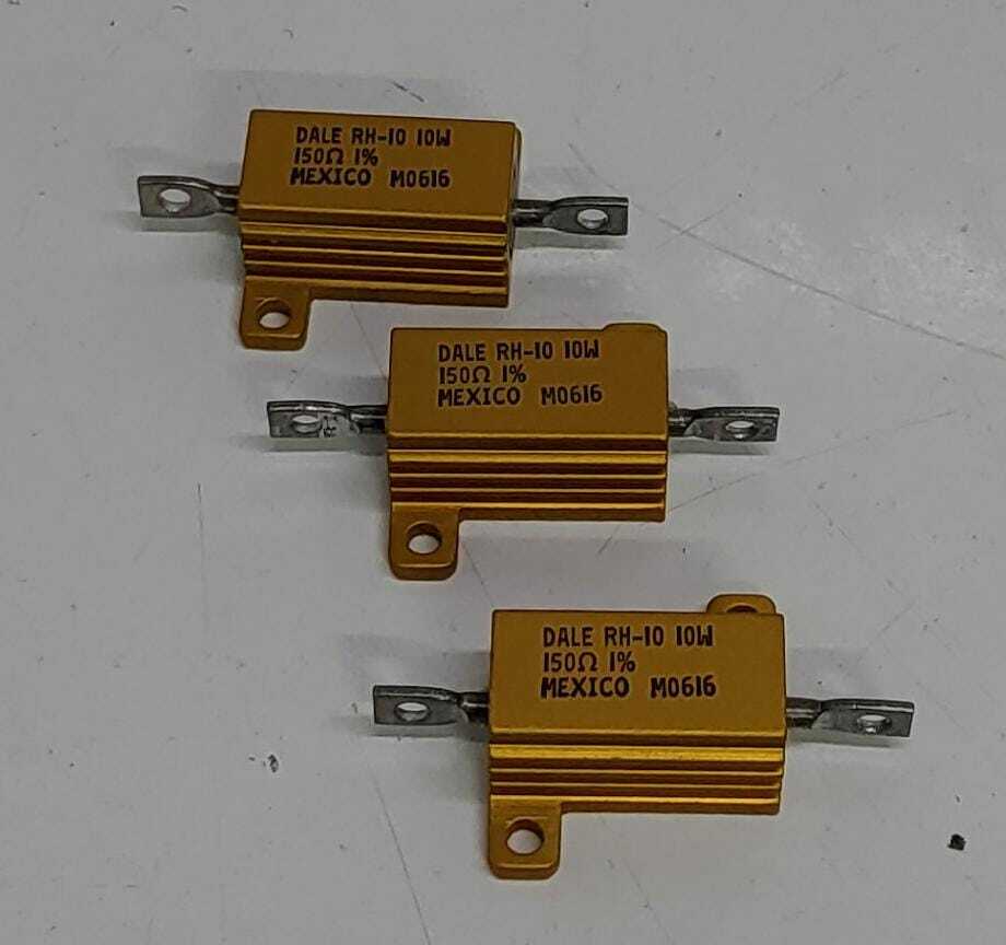 DALE RH-10 150 Ohm 10 Watt 1% Metal Power Resistor 10W [LOT OF 3]