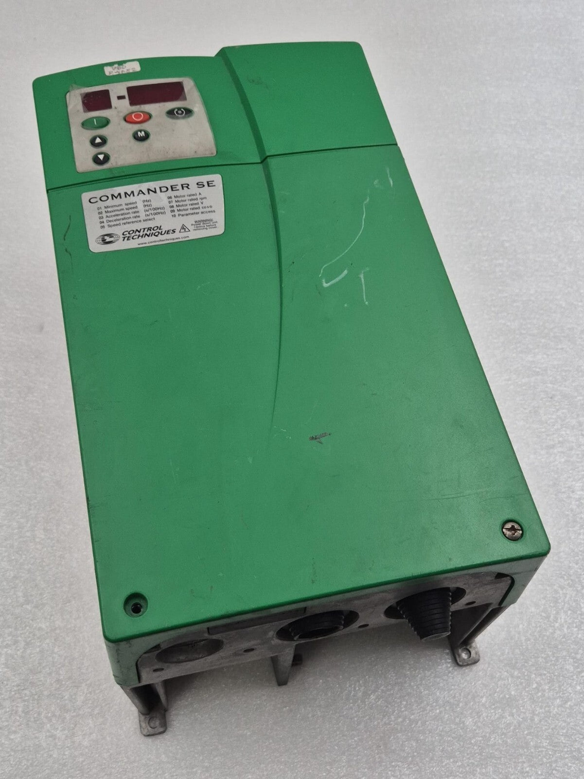 Control Techniques Commander SE frequency drive front view