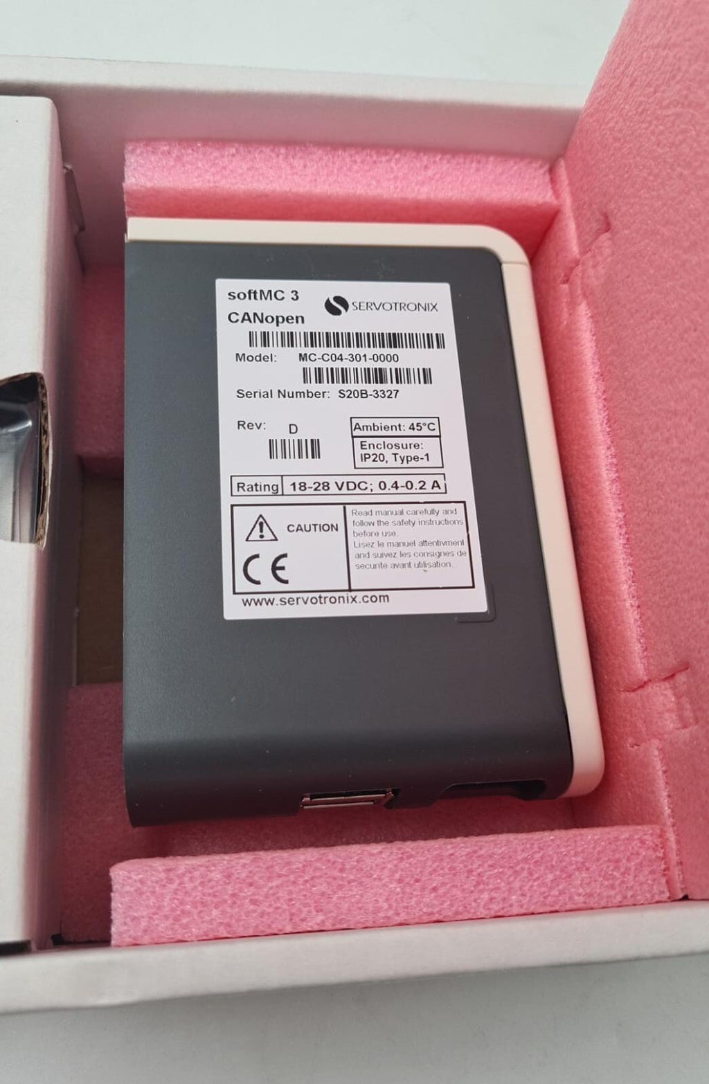 NEW- Servotronix softMC 3 CANopen MC-C04-301-0000 Compact Motion Controller