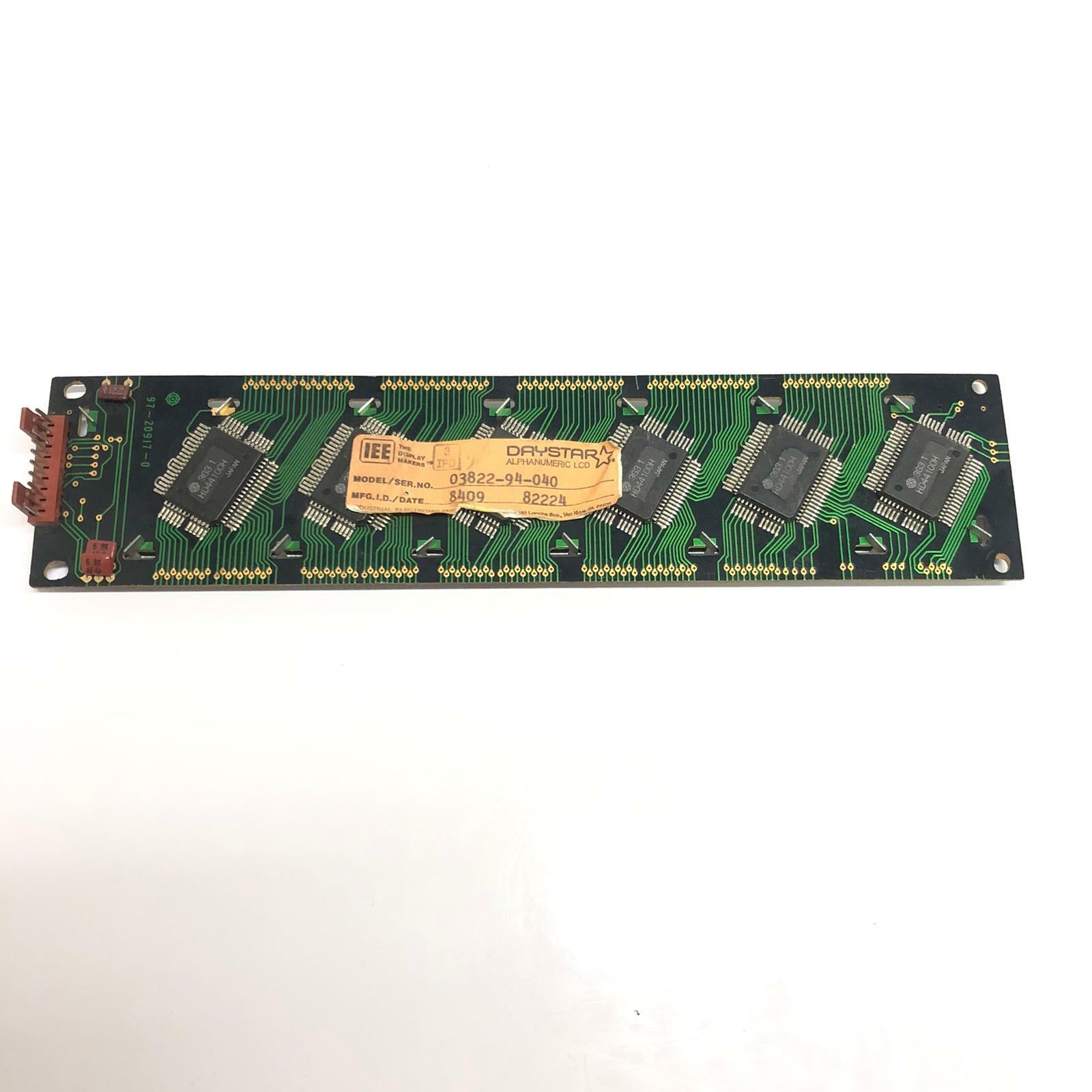 DAYSTAR ALPHANUMERIC LCD PANEL 03822-94-040  97-20917-0 H2538A Size: 16CM