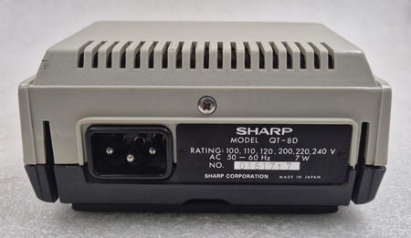 Sharp QT-8D Micro Compet electronic desktop calculator with compact early-generation calculator design