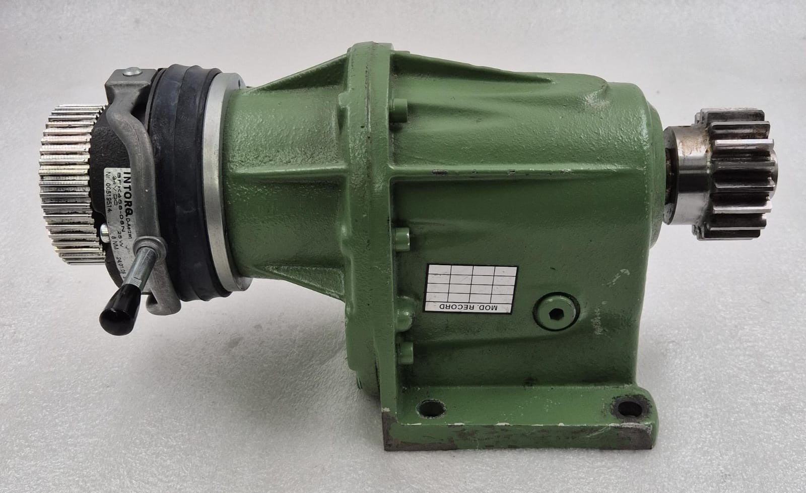 Lenze 12.602.10.1.1 OEL=CLP-460 MOTOR GEAR REDUCER i=40 W/ INTORQ BFK458-08N