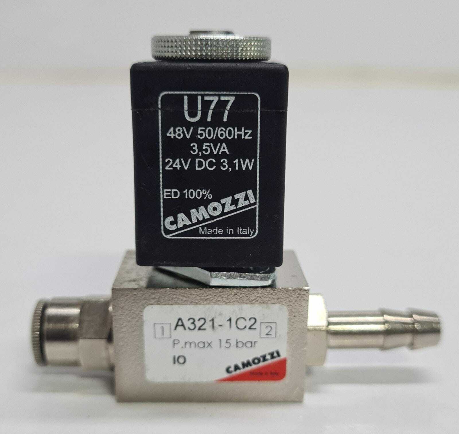 CAMOZZI A321-1C2 Directly Operated Solenoid Valve W/ CAMOZZI U77 Coil - Type #1