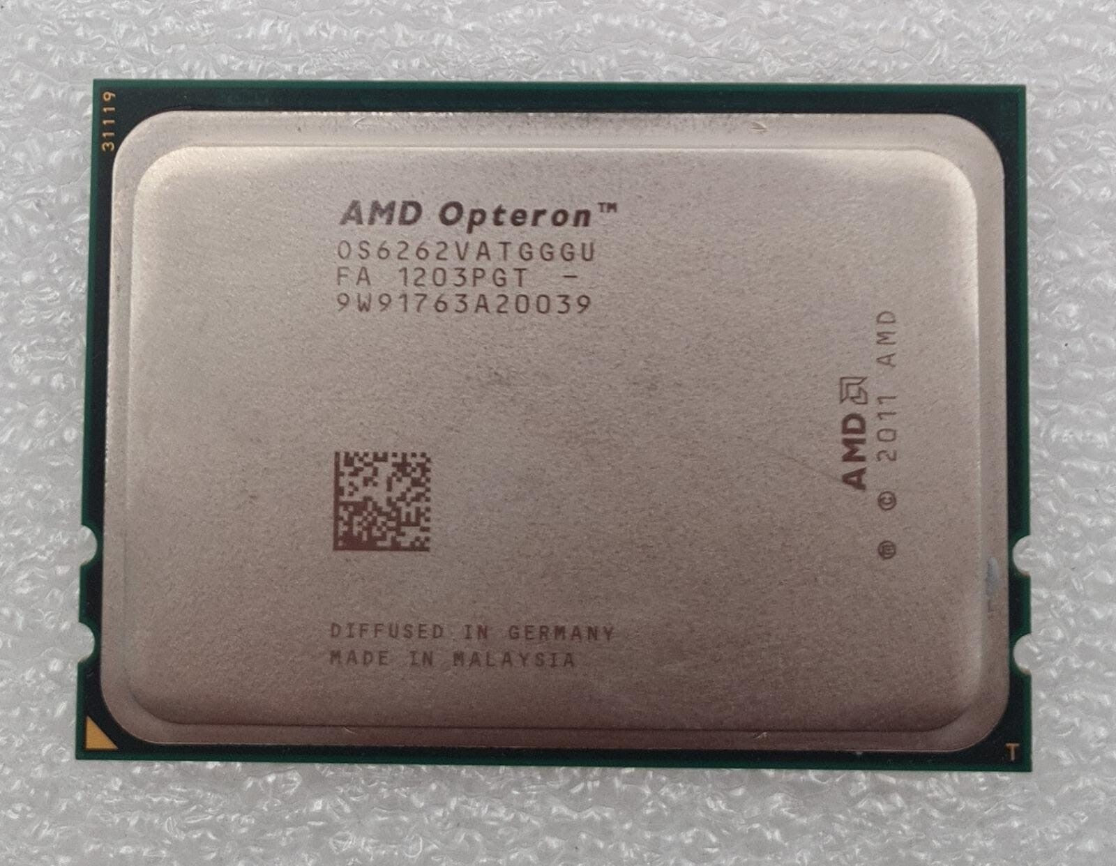 [LOT OF 2] AMD Opteron OS6262VATGGGU 16-CORE Server CPU Processor OS6262