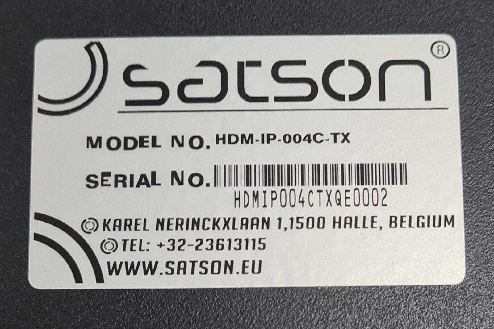 NEW - Satson HDM-IP-004C-TX HDMI Over IP Multicast System W/ Power Supply CP0520
