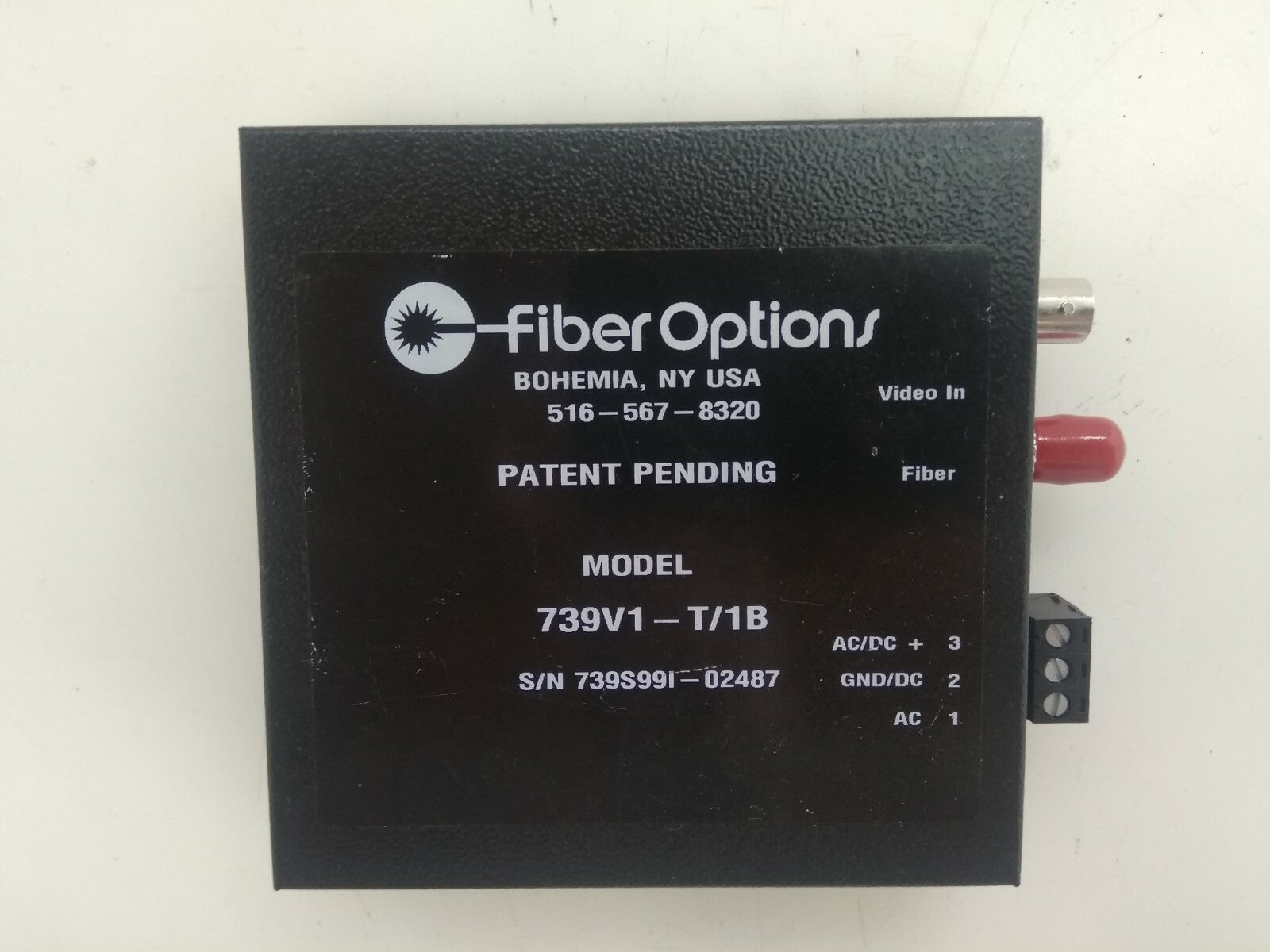 Fiber Options 739V1-T/1B Optic Card 739V1