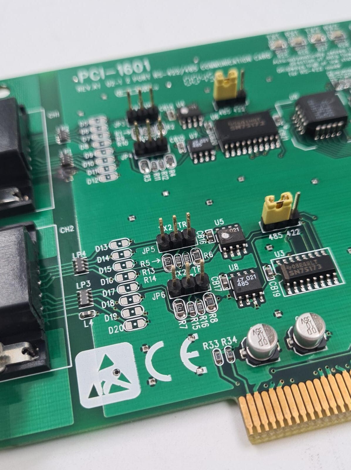 Advantech PCI-1601 REV.A1 Data Acquisition Card 2-Port Communication Board