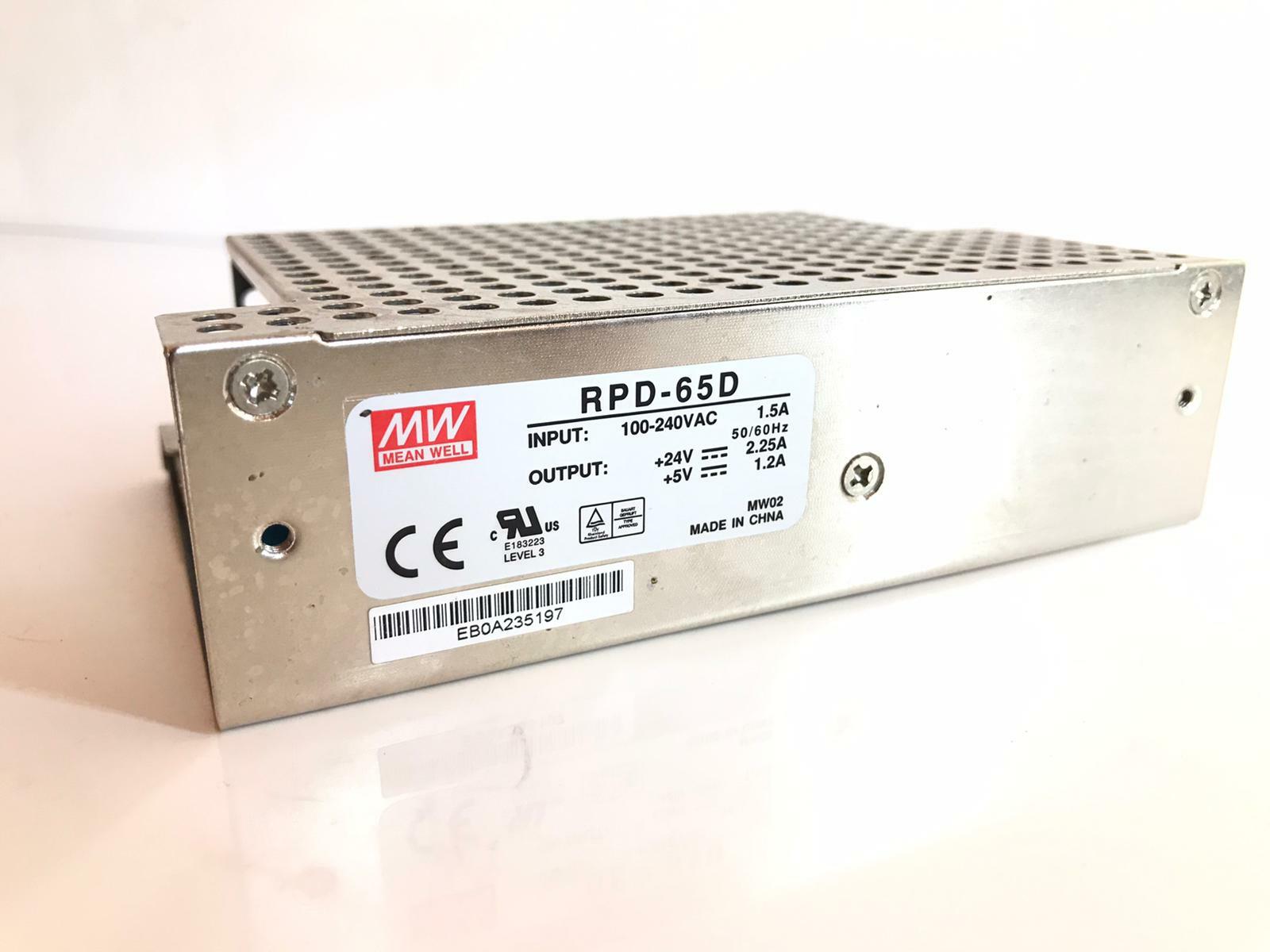Mean Well RPD-65D RPD65D 24V 2.25A/5V 1.2A Power Supply