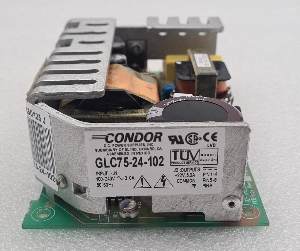 Condor DC Power Supply GLC75-24-102 PCB ASSY 02-35256-0101 100-240V Waters 2695