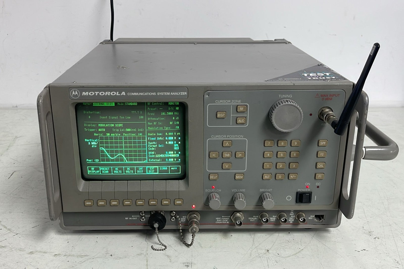 Motorola R2550 Communications System Analyzer W/ RPN4000A Battery Backup