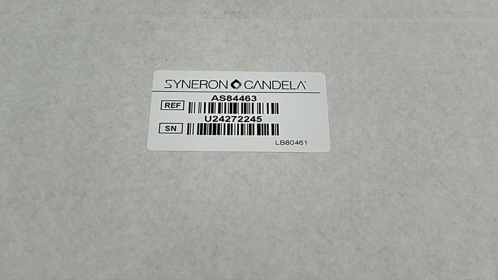 Syneron Candela AS84463 PCB label close-up