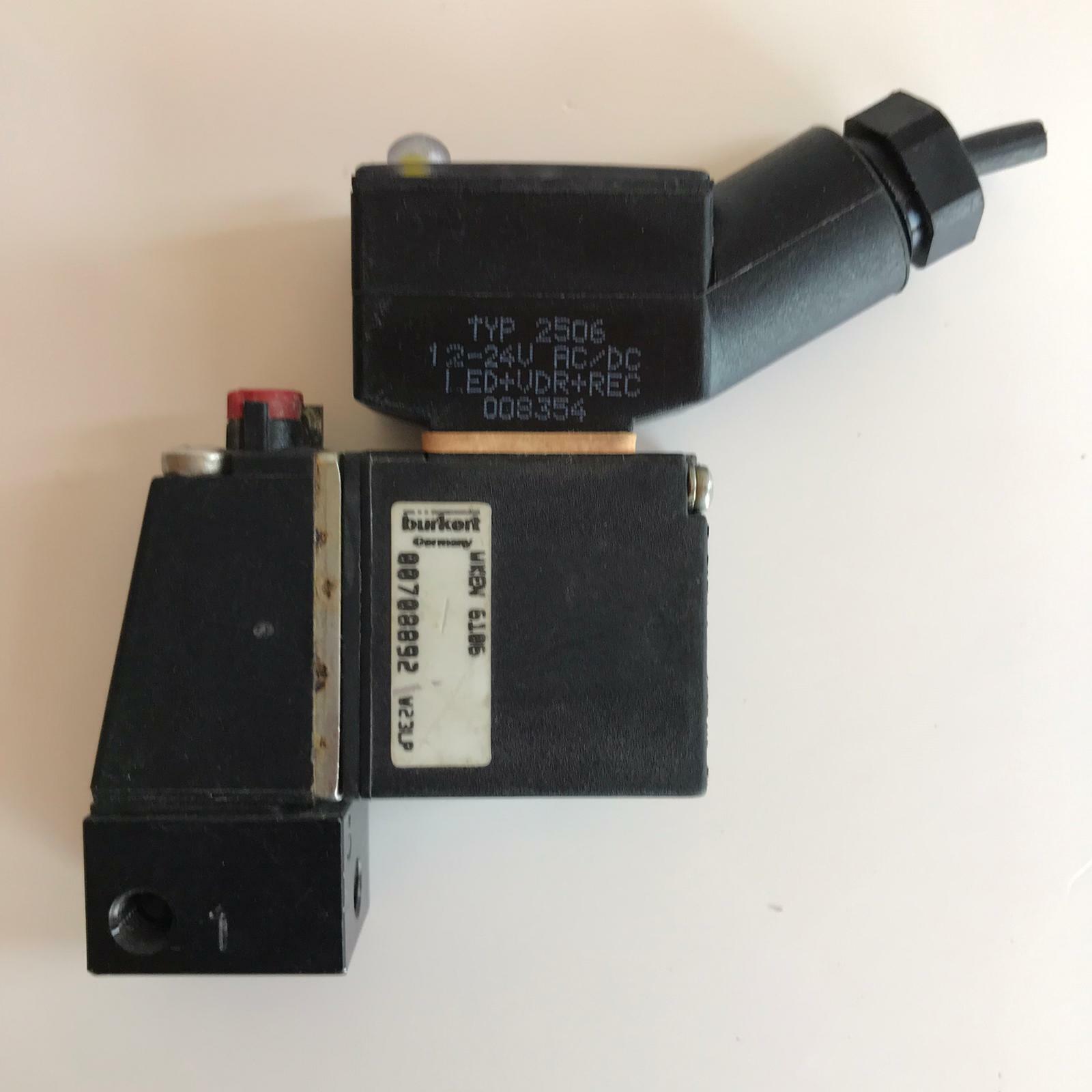 Bürkert BURKERT W22LP 24V DC/2W MKEN Pnb 4.5bar C 2.1 Led Indicator