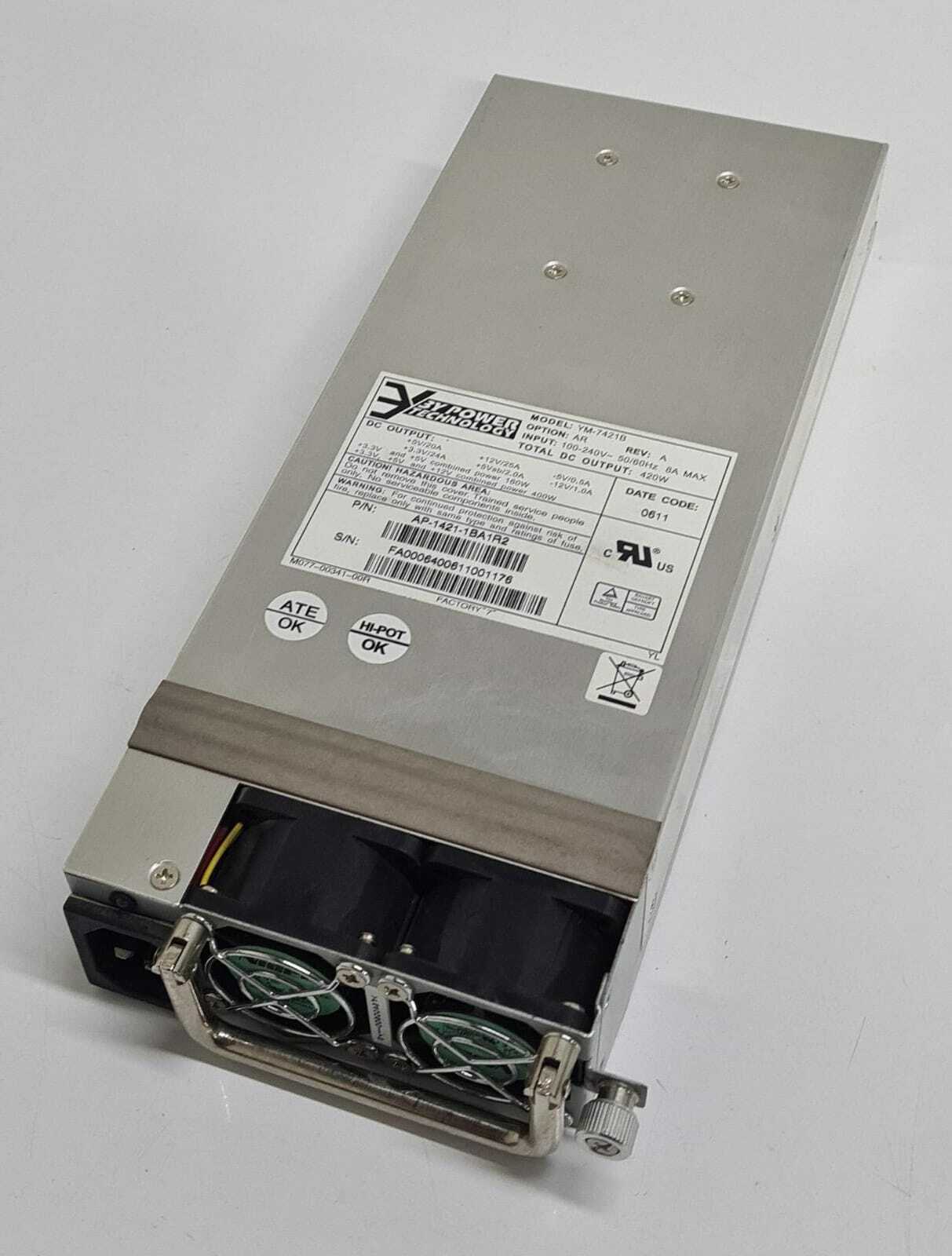 3Y Trapeze MX-400 Power Supply AP-1421-1BA1R2 YM-7421B AR 420W PSU