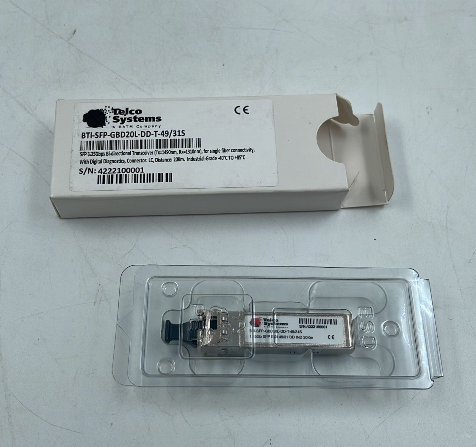 TELCO System BTI-SFP-GBD20L-DD-T-49/31S