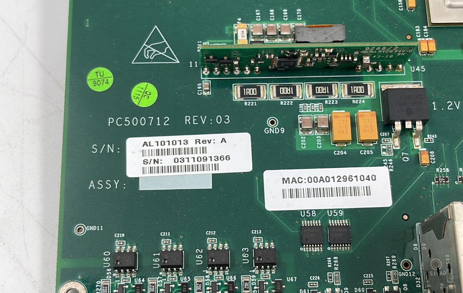 Telco Systems T-metro TM-7124S-DC Ethernet Switch Board 24-Port PCB PC500712