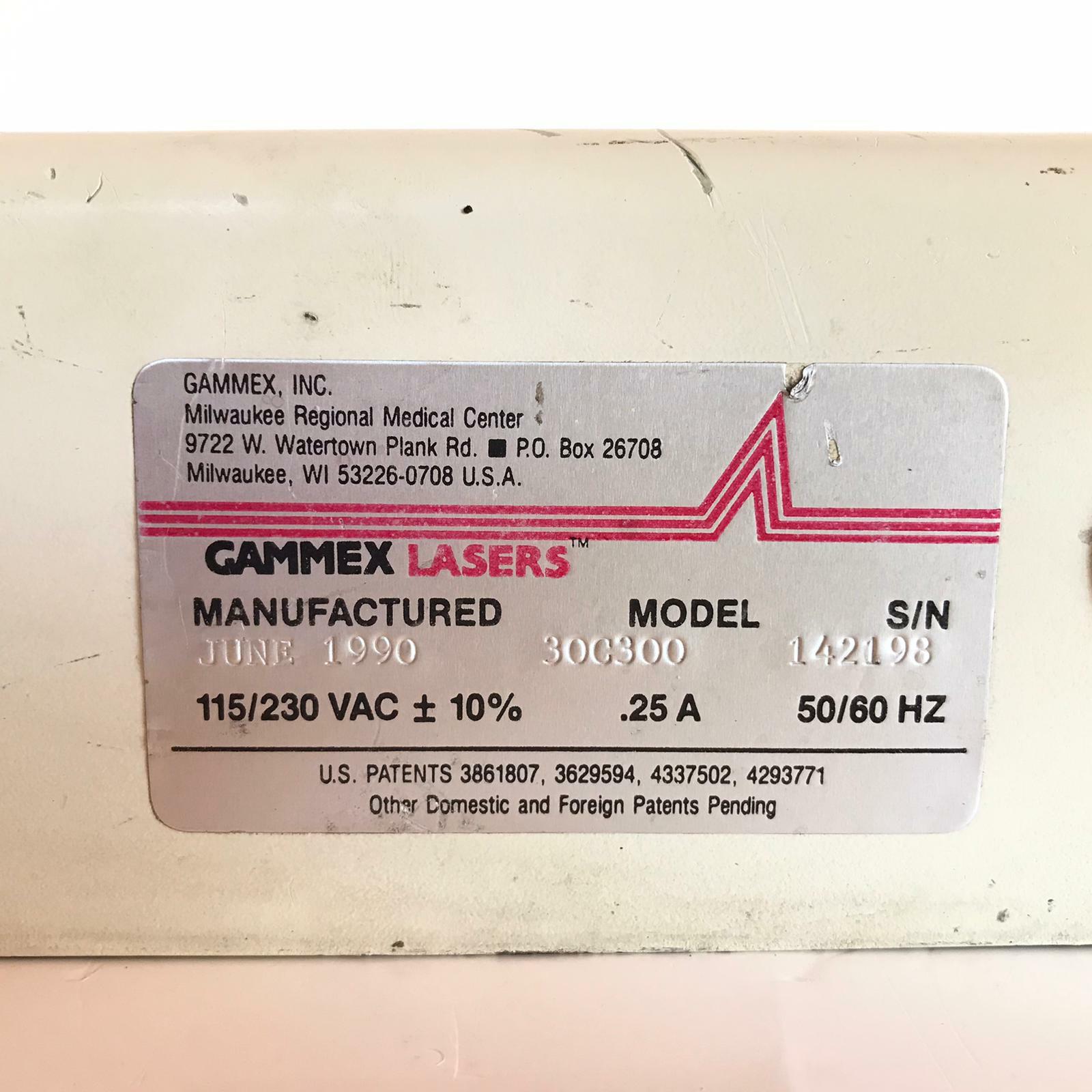 GAMMEX LASERS 30C300 Laboratory Laser