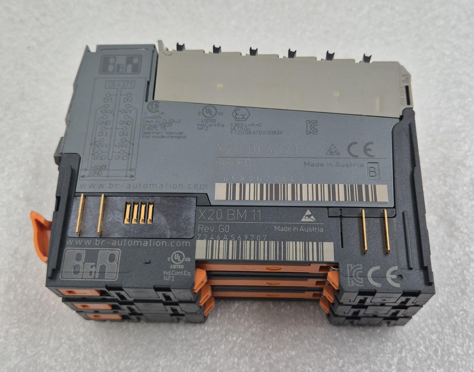 [LOT 3 PCS] B&R Automation X20 DI 4371 Digital Control Module W/ X20 BM 11