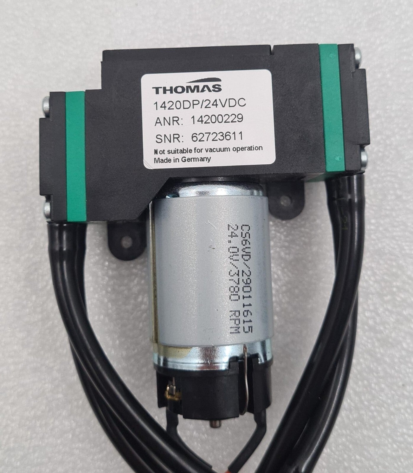 Thomas 1420DP 1420DP/24VDC 14200229 Miniature Pump 29011615 3780 RPM