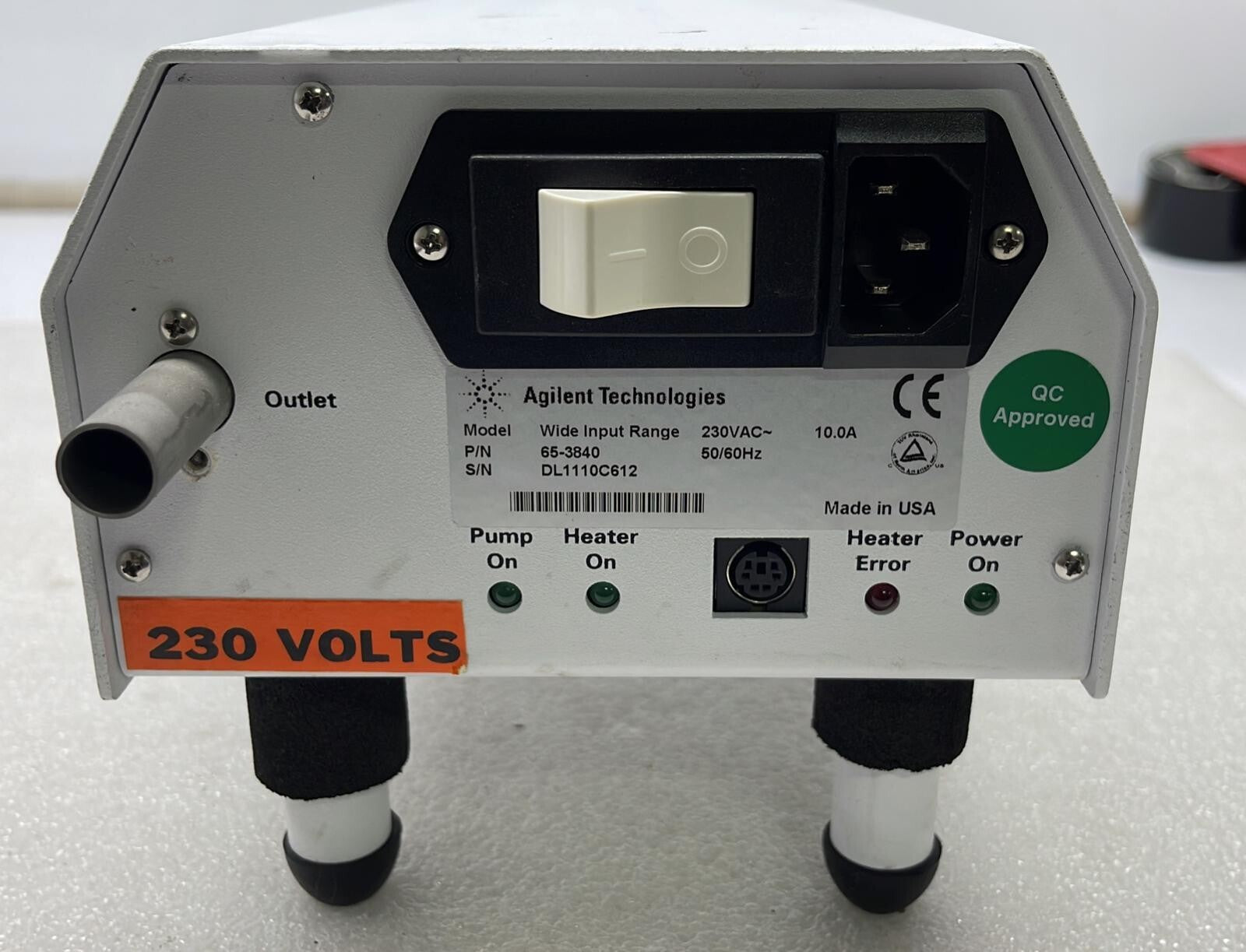 AGILENT TECHNOLOGIES WIDE INPUT RANGE 65-3840