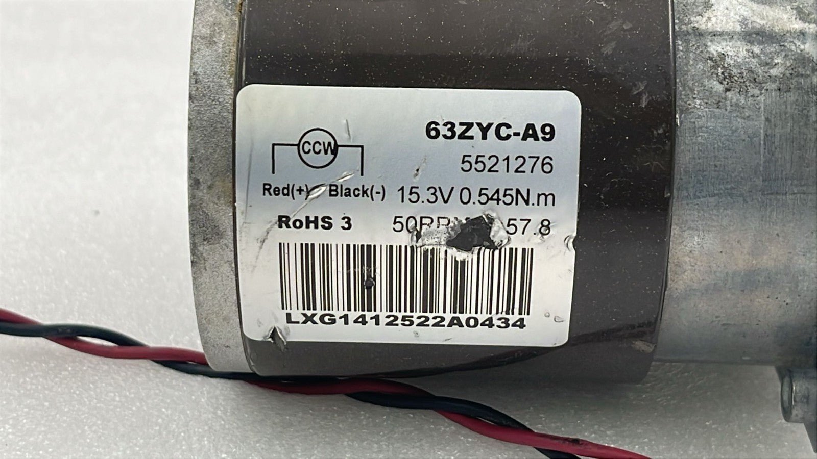 *TESTED* Maytronics Pump Motor 5521276 63ZYC-A9 15.3VDC for Dolphin Pool Robot