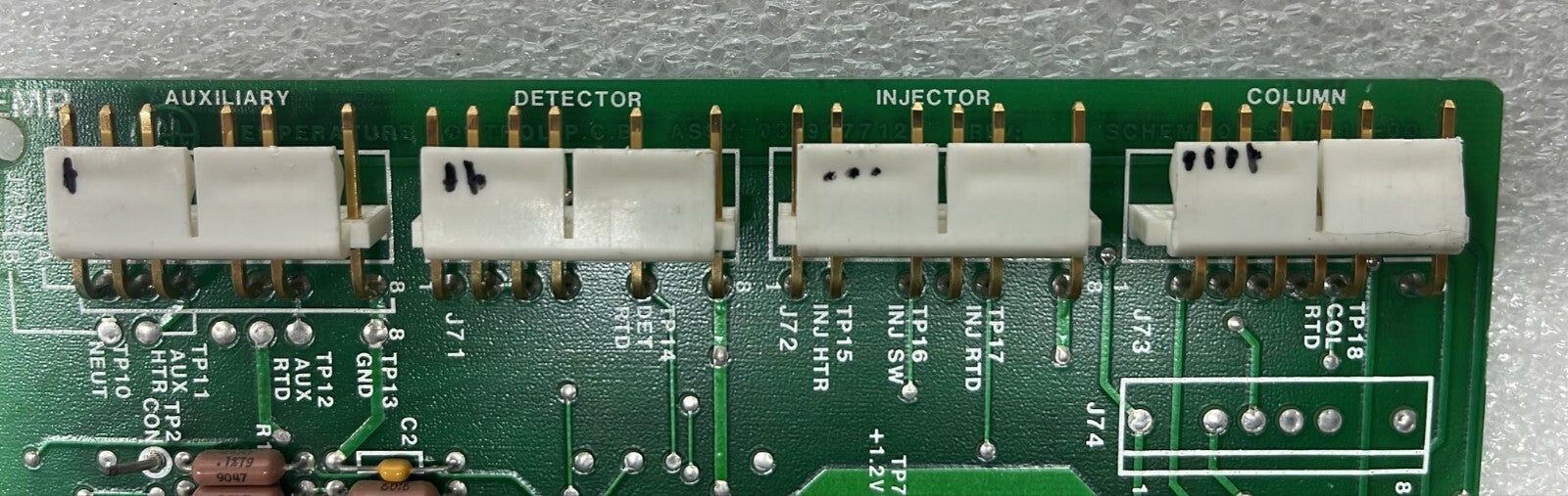 VARIAN TEMPERATURE CONTROL PCB ASSY 03-917712-00 SCHEM 03-917715-00
