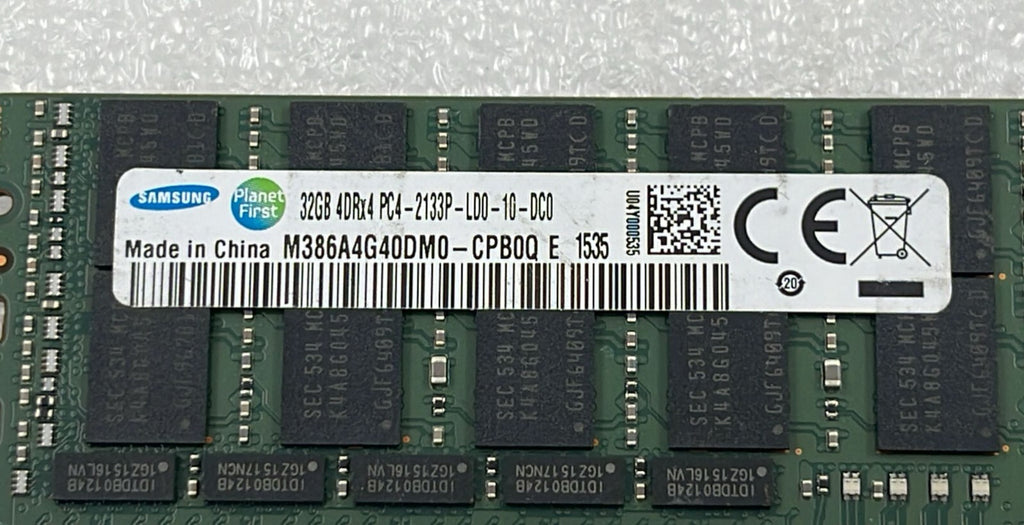 [LOT 4] SAMSUNG 32GB 4DRx4 PC4-2133P M386A4G40DM0-CPB0Q DDR4 Server Memory RAM