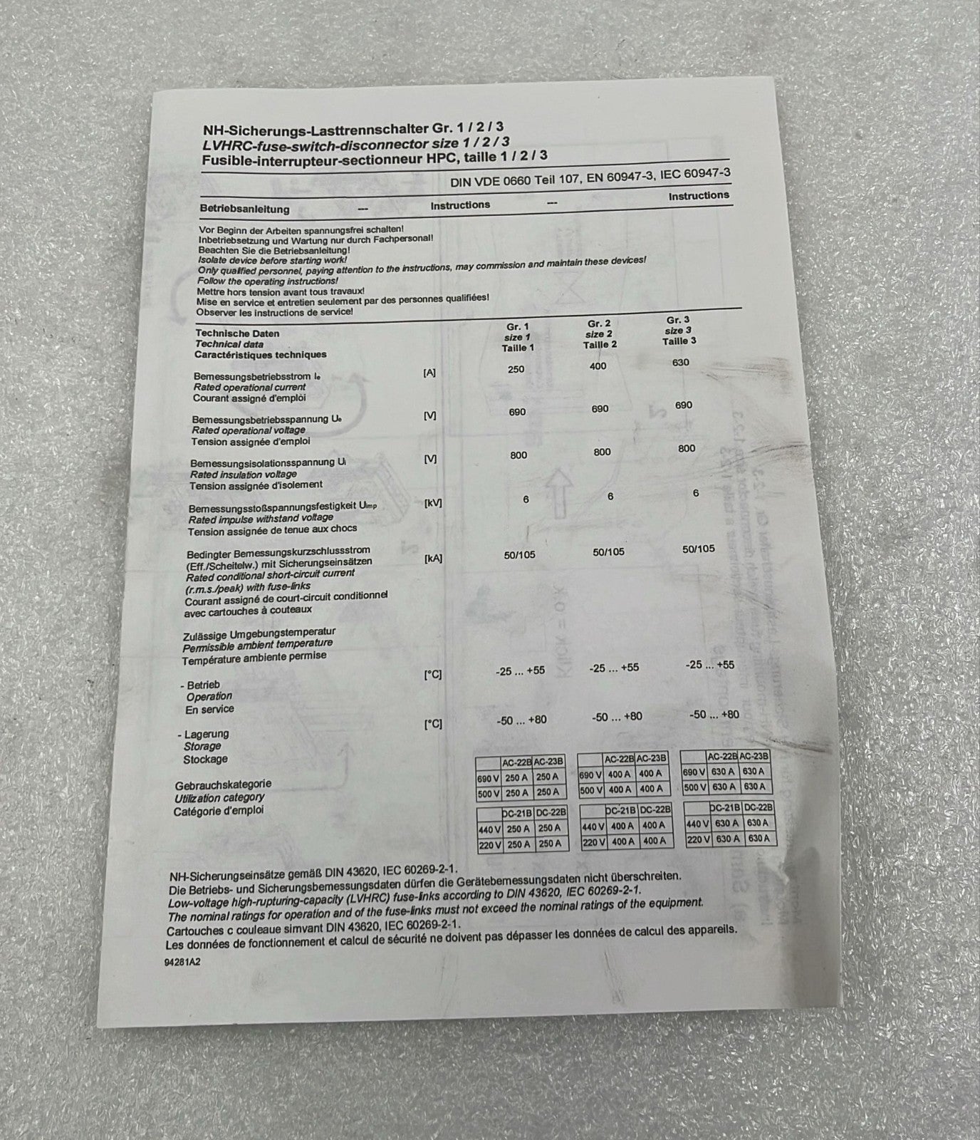 Wohner bus bar disconnect complete assembly overview