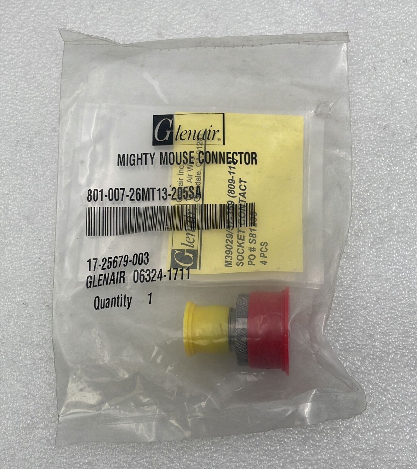 [LOT 6 PCS] Glenair 801-007-26MT13-205SA Mighty Mouse Connector