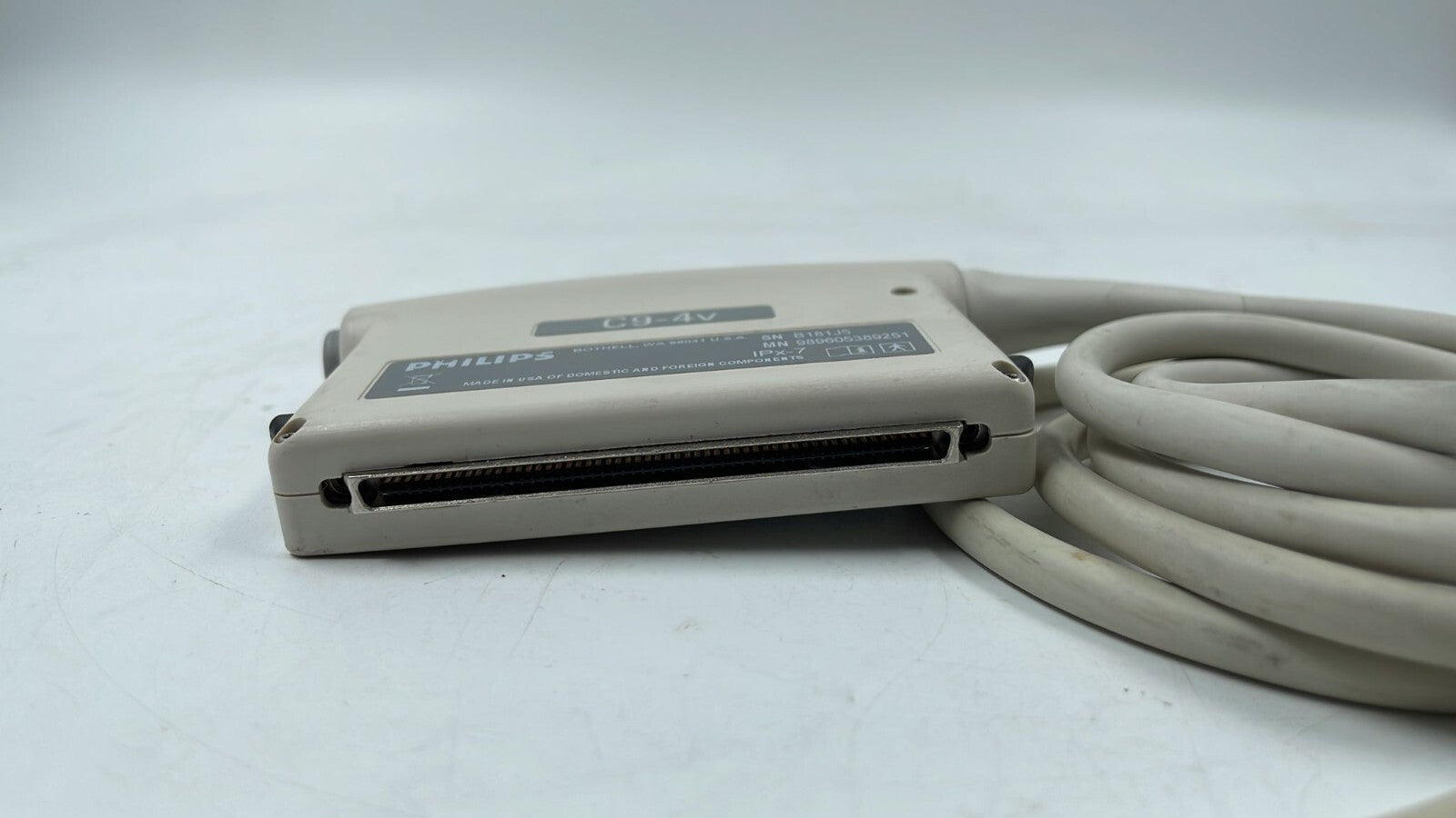 PHILIPS C9-4v  ULTRASOUND Transducer Connector Only **AS IS
