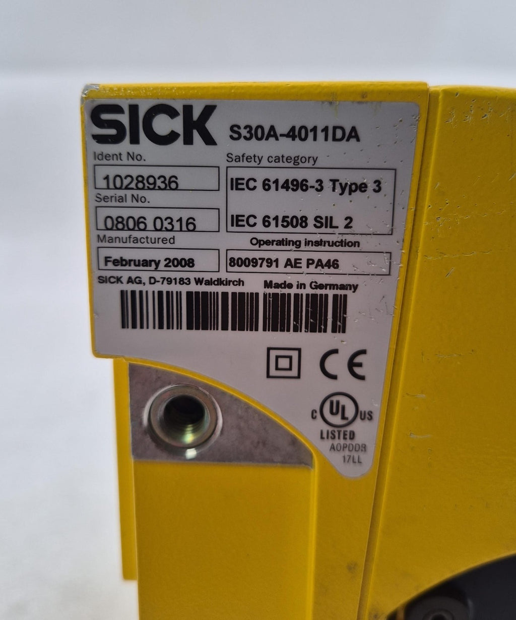 SICK S30A-4011DA 1028936 Safety Laser Scanner S30A-XXXXDA **FOR PARTS**