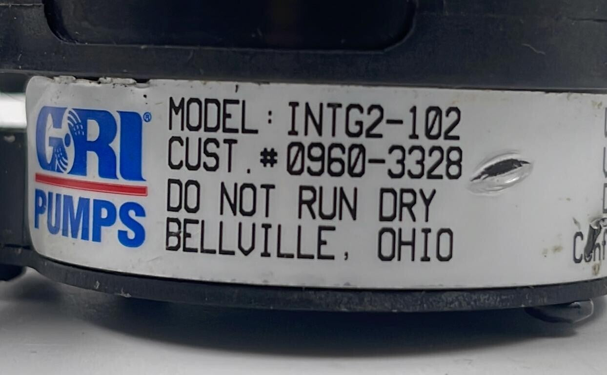 GORMAN RUPP GRI PUMPS INTG2-102 60-W 9-27VBLDC