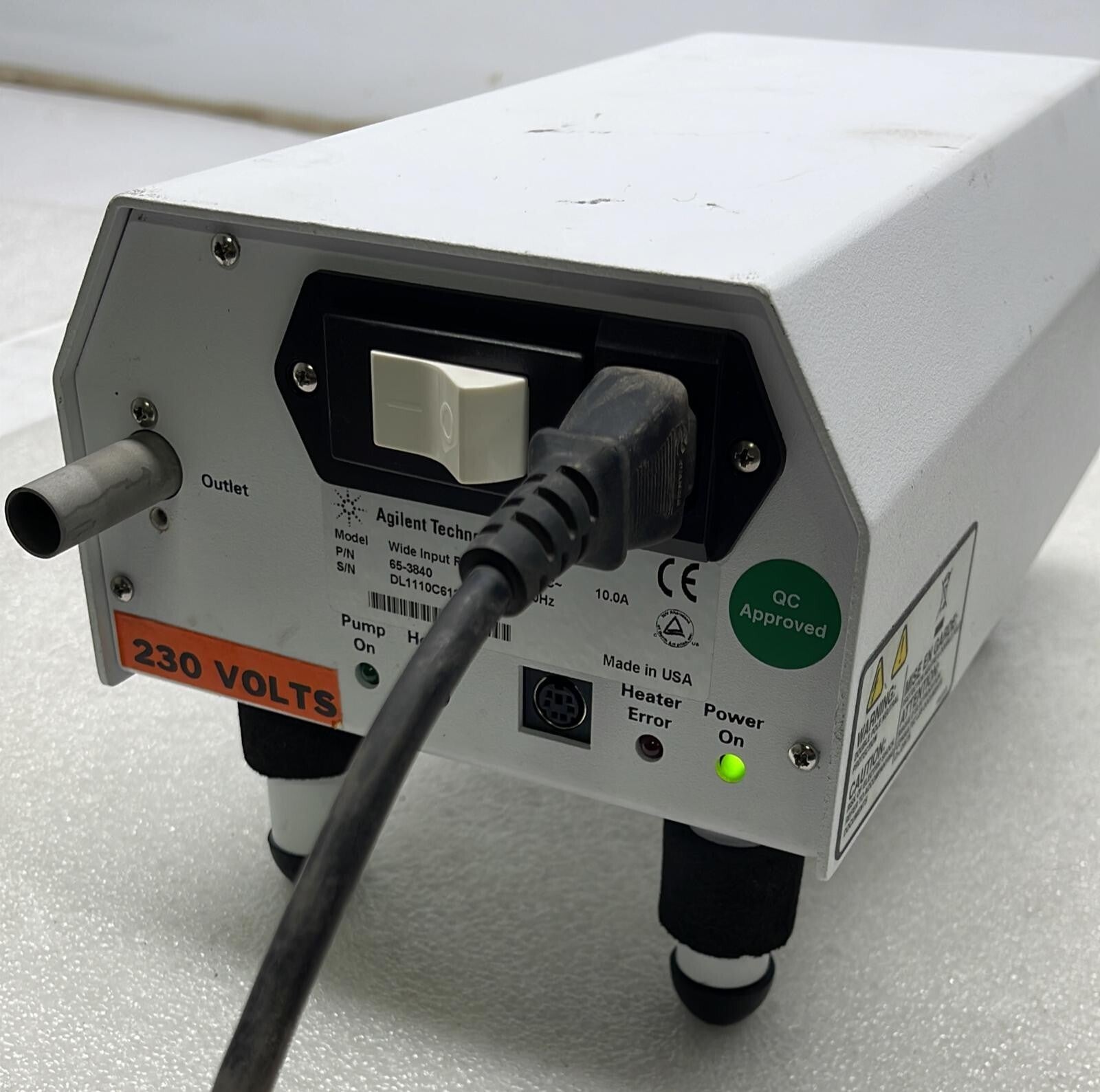 AGILENT TECHNOLOGIES WIDE INPUT RANGE 65-3840