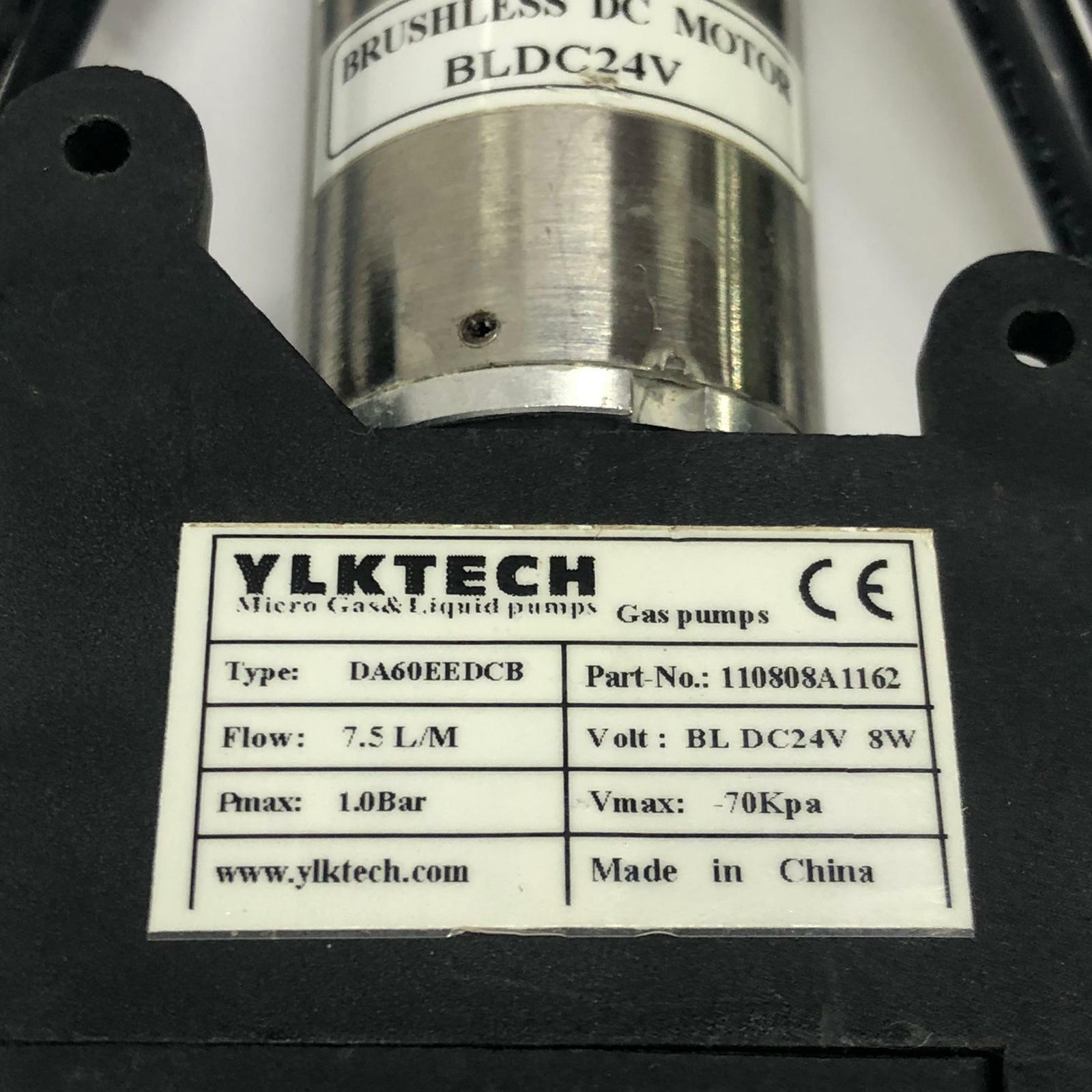 YLKTECH Gas & Liquid Pump 1.2 Bar 8W 24Vdc 70Kpa 7.5 L/m Da60eedcb 110808A1162