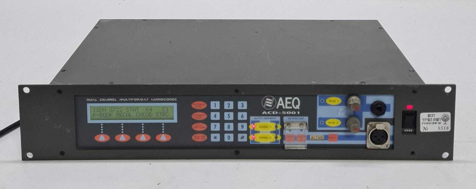 AEQ ACD-5001 Dual Channel Multiformat Audio Codec Unit