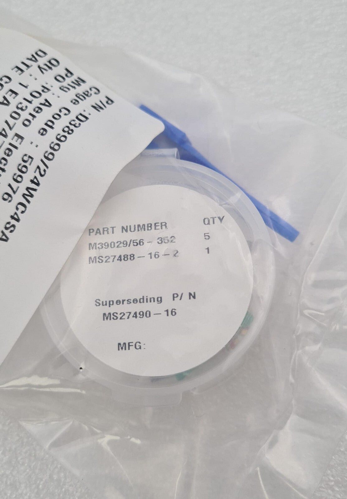 NEW SEALED - Aero Electric D38999/24WC4SA Circular MIL Spec Connector
