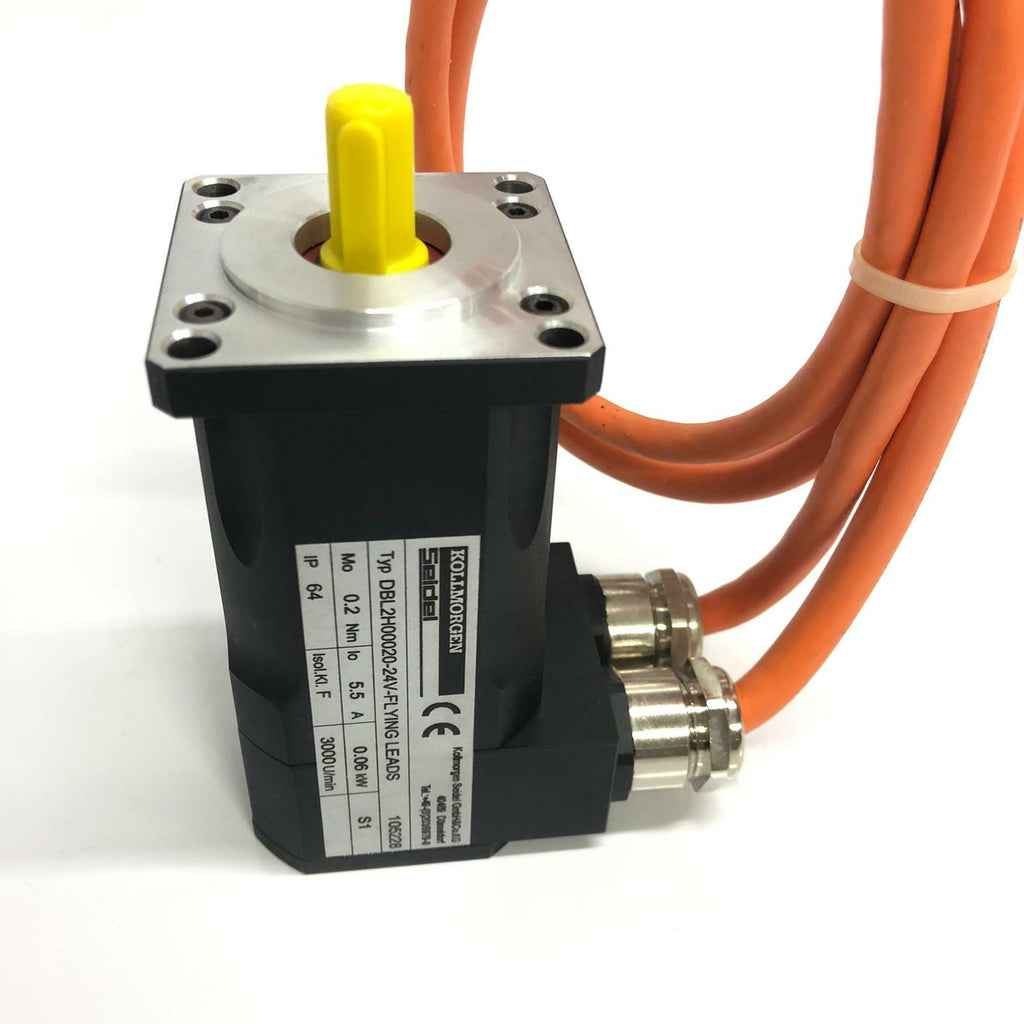 KOLLMORGEN SEIDEL AC SERVO MOTOR DBL2H00020-24V Flying Leads 5.5A 0.06kW
