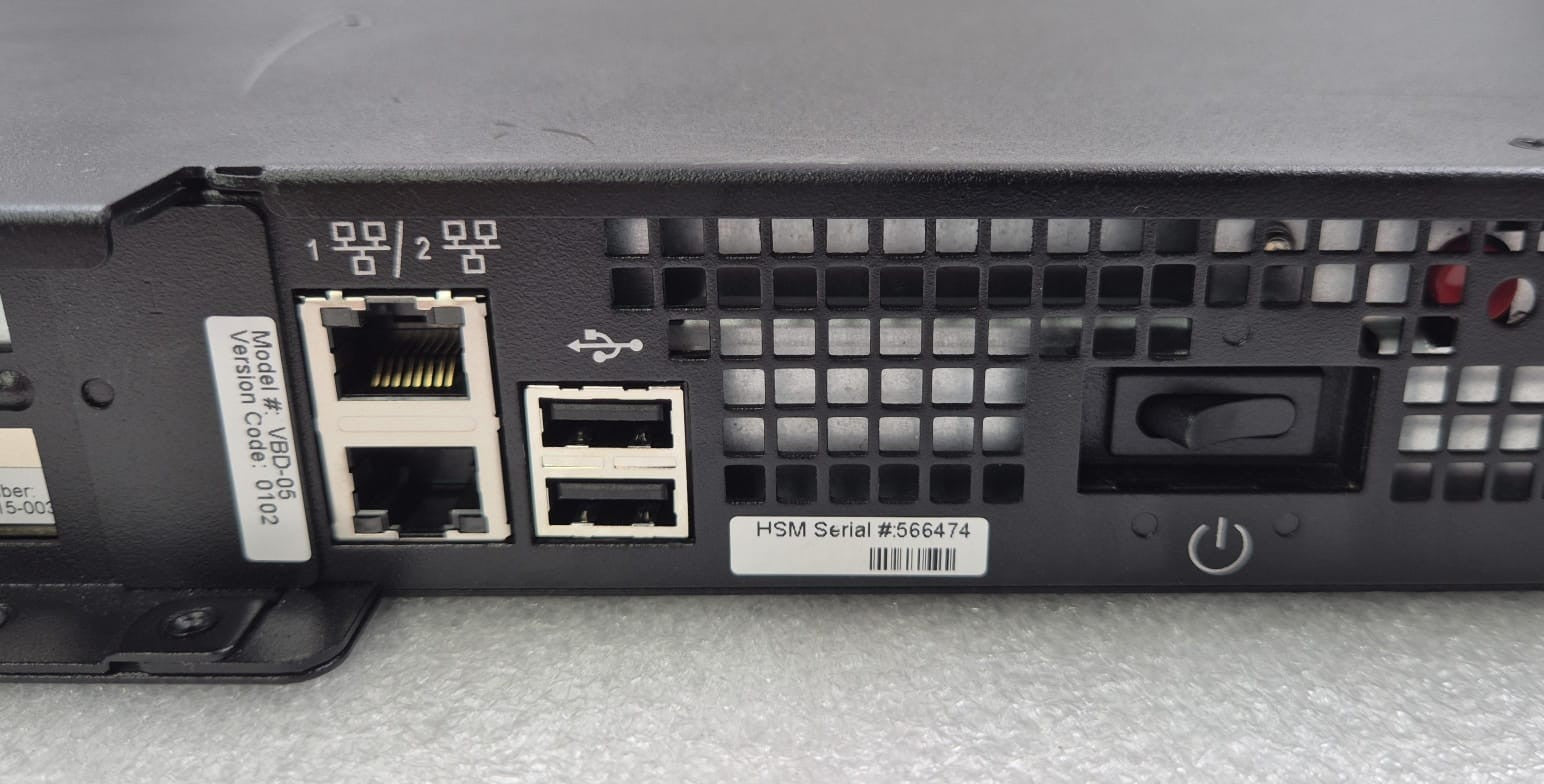 GEMALTO SafeNet GRK-13 808-000054-002 Network HSM Security Appliance Code 0201