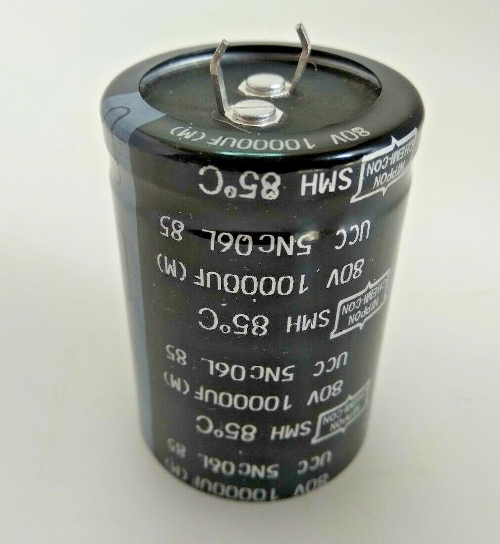 [lot Of 10] Nippon Chemi Con Aluminum Electrolytic Capacitors Smh80vn 10000 35f