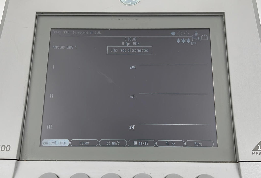 GE MAC 3500 12SL MARQUETTE resting ECG EKG Machine analysis system - FOR PARTS