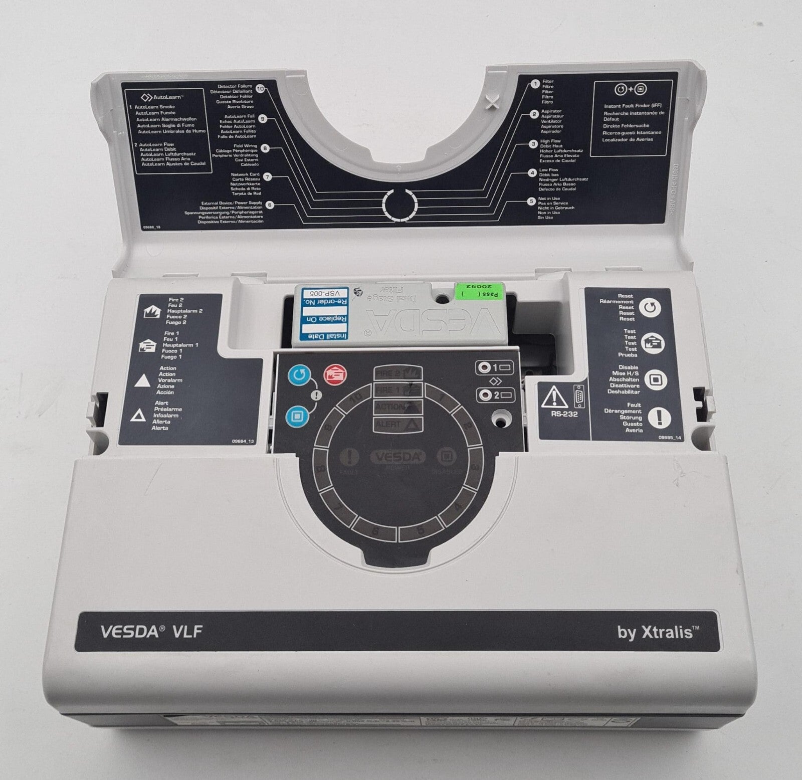 Xtralis VESDA VLF VLF-250-00 Aspirating Smoke Detector Air Sampling **AS-IS**