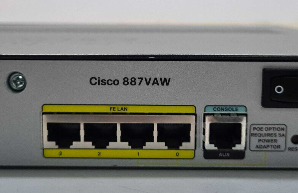 Cisco 800 Series 887VAW C887VA-W-E-K9 V01 Advanced IP Services WLAN Router