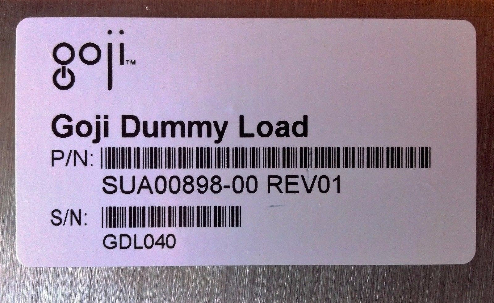 Goji Dummy Load SUA00898 00 Rev 01 Gdl 040 2 Fans Attached Connector Assembly