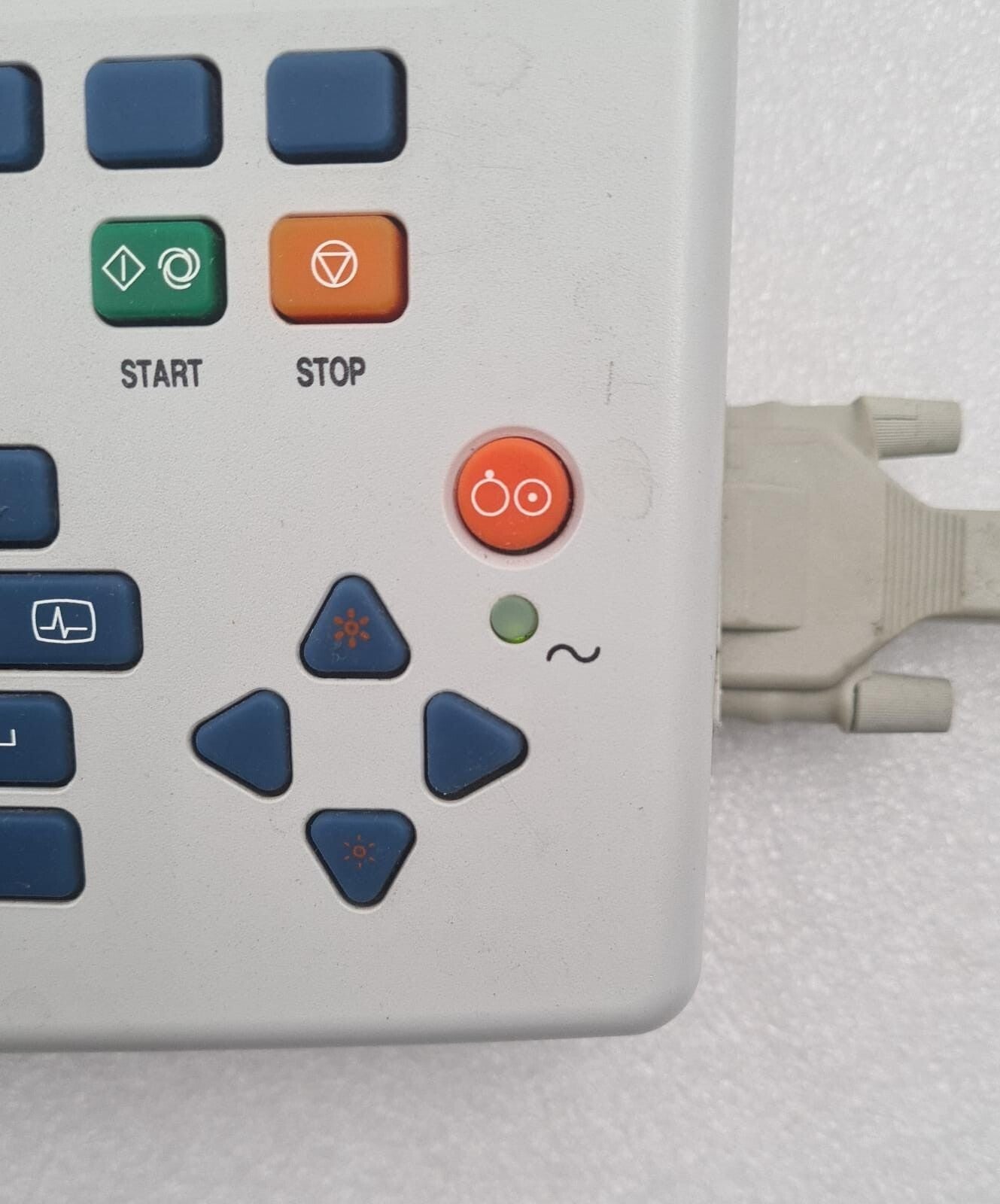Schiller AT-101 ECG control panel and navigation buttons