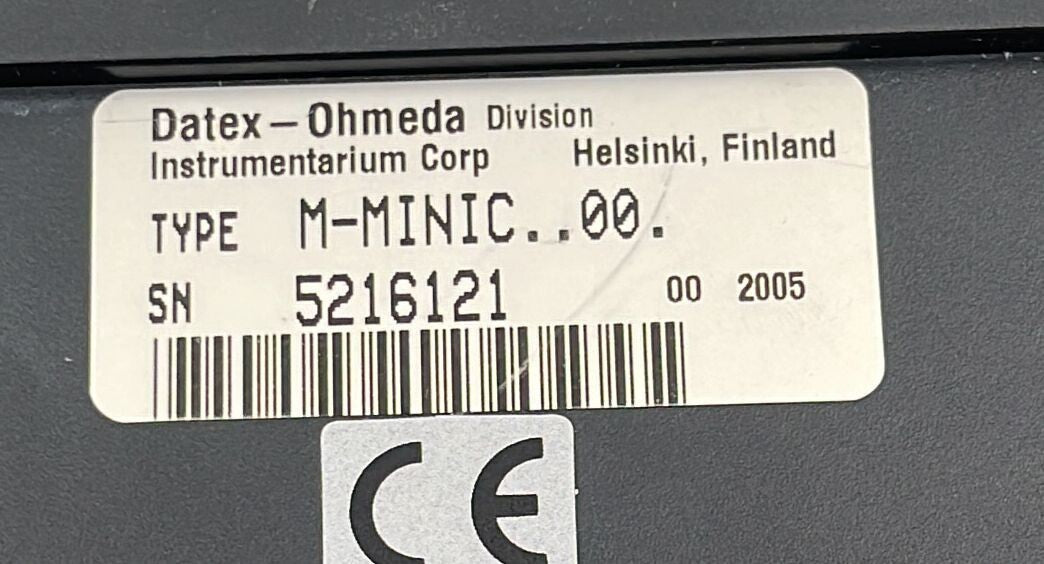 GE Datex-Ohmeda M-MINIC MODULE **AS IS